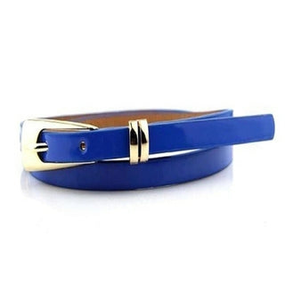 Buy gem-blue Candy Colors Leather Belt