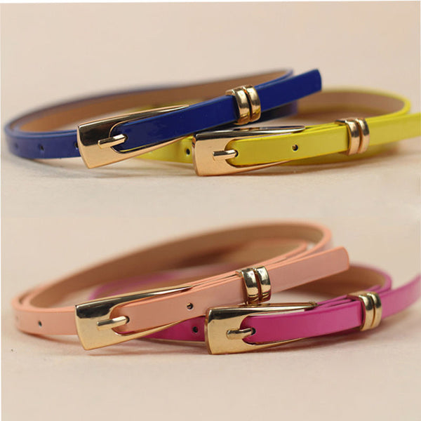 Candy Colors Leather Belt