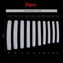 10/50Pcs Extra Long Fake Nail Half Cover Nail Tips Sharp Shape False