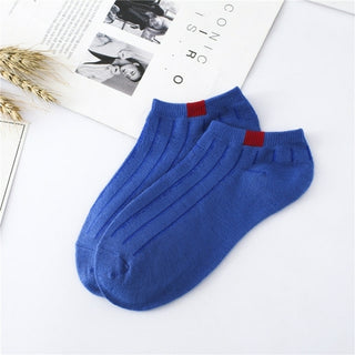 Buy 5-pairs-blue 5 pairs Ankle Socks Set
