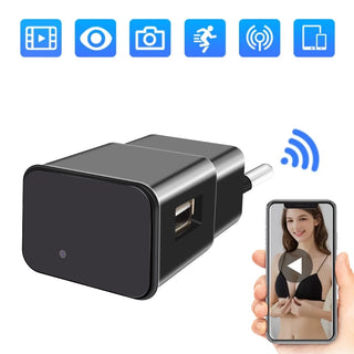 1080P Mini WiFi Surveillance Camera With Plug WiFi USB Action Security