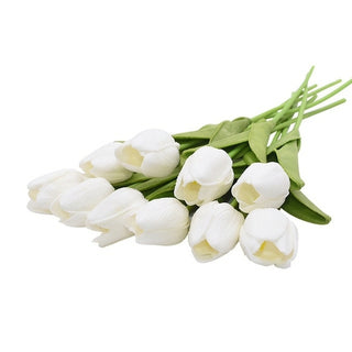 Buy a 10PCS Tulip Artificial Flower Real Touch Artificial Bouquet Fake