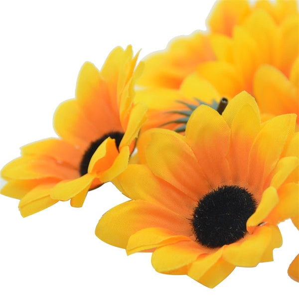 Large Silk Sunflower Artificial Flower Head
