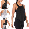 New Women Fitness Sports Shirt Sleeveless Yoga Top Running GymShirt Vest Athletic Undershirt Yoga Gym Wear Tank Top Quick Dry