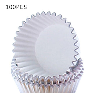 Buy white-11x11cm 12pcs Silicone Cake Mold Silicone Mold Heart
