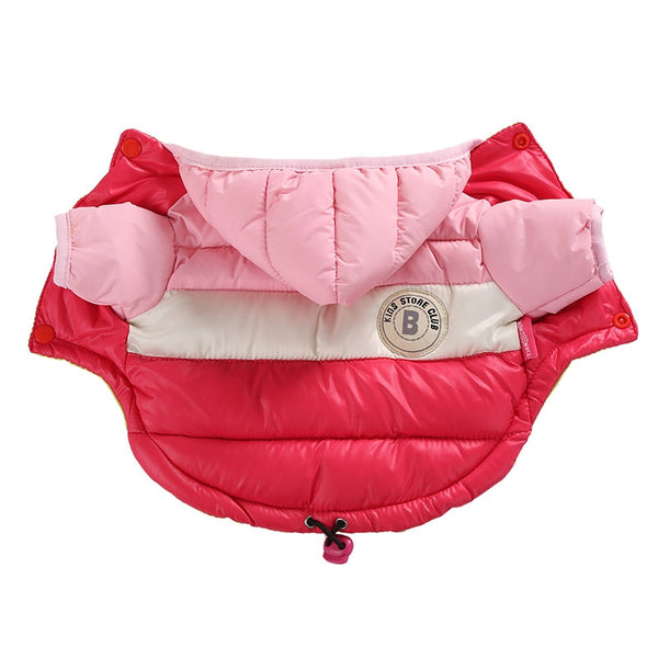 Winter Pet Clothes for Dogs Waterproof Hooded Dog Coat