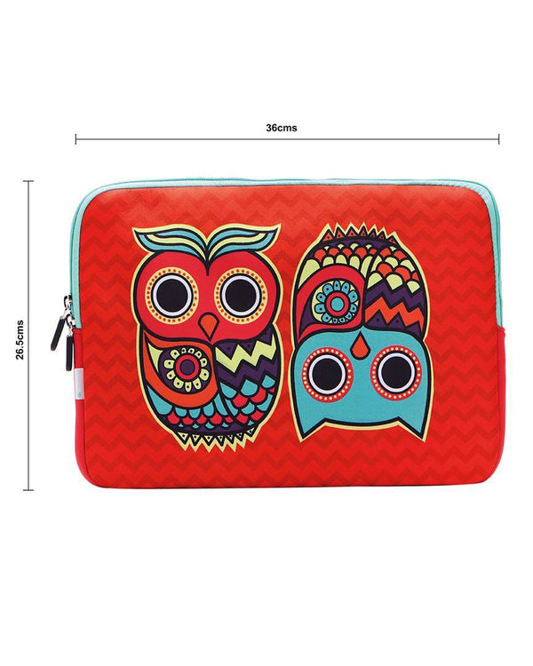 Classic Chumbak Owls Laptop Sleeve - 13 inches