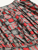 Women Grey & Red Geometric Printed Basic Jumpsuit