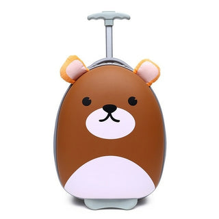 Buy brown-bear 18&#39;&#39; Cartoon suitcase on wheels children trolley suitcase set travel