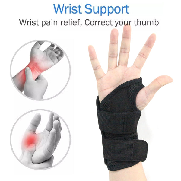 1PC Tunnel Wrist Brace Support Sprain Forearm Splint Band Strap