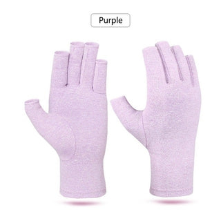 Buy purple 1Pair Arthritis gloves woman Rheumatoid Magnetic Compression Gloves