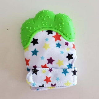 Buy green 1Pcs Silicone Baby Teether Star Heart Baby Teething Glove Wrapper