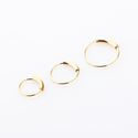 1pc 22g 6/8/10mm Steel Hinged Clicker circle ring Piercing Nose Ring