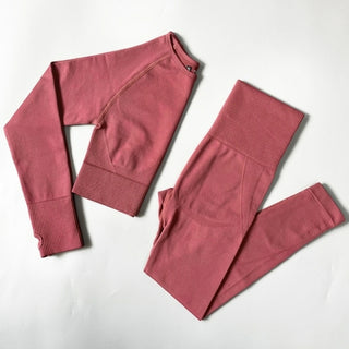 Buy shirts-pants-red 2/3/4PCS Seamless Women Yoga Set Workout Sportswear Gym Clothes