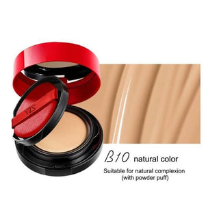 Buy army-green 2 In 1 Air Cushion Makeup Pressed Powder Set Foundation Double Layer
