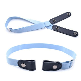 Buy light-blue 20 Styles Buckle Free Waist Belt For Jeans Pants,No Buckle Stretch