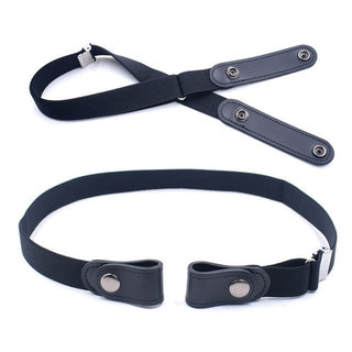 Buy black 20 Styles Buckle Free Waist Belt For Jeans Pants,No Buckle Stretch