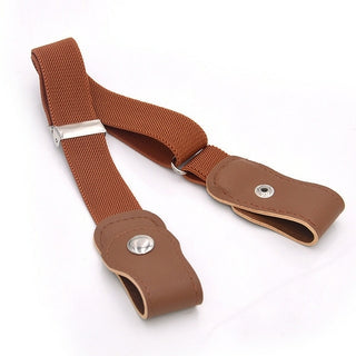 Buy kids-brown 20 Styles Buckle Free Waist Belt For Jeans Pants,No Buckle Stretch
