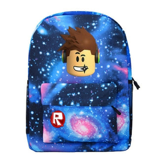 Buy sky-blue 2020 Blue Starry kids backpack school bags for boys with Anime