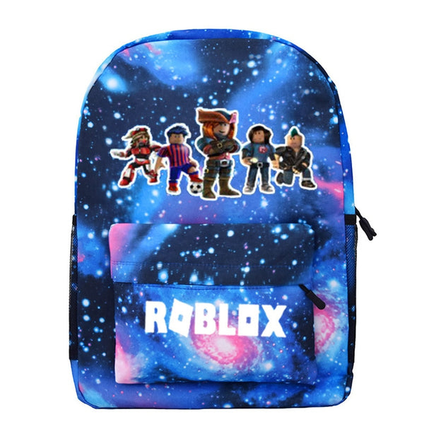 2020 Blue Starry kids backpack school bags for boys with Anime