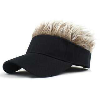 Buy ce 2021 Baseball Cap With Spiked Hairs Wig Baseball Hat With Spiked Wigs