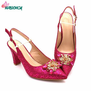 Buy fuchsia-only-shoes INS Shoes and Bag