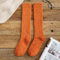 2021 Coral Fleece Plush Socks Winter Warm Women Long Socks Candy Color