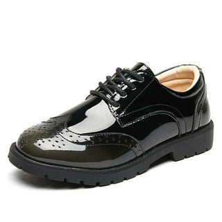 Buy green 2021 New Boys School Leather Shoes For Kids Student Performance