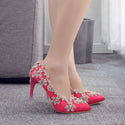 Red Silk Dress Shoes