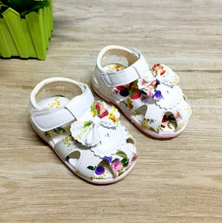 Buy white2 2021 New Summer Children Shoes Leather Toddler Girls Sandals Flower
