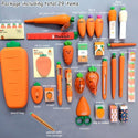 Creative Carrot Series Silicone Soft Pencil Case