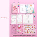 Kawaii Bling Bling Cherry Blossoms A6 Loose Leaf Diary