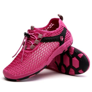 Buy pink Mesh Breathable Beach Sea Water Shoes