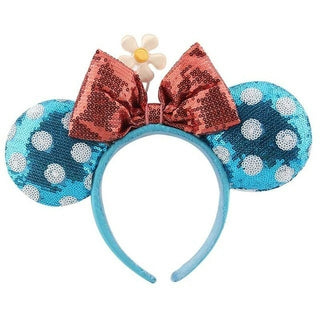Buy orange 2022 Disney Mickey Ears Headband Firework Headband with Castle Peter