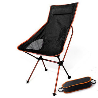 Buy orange-big-size Outdoor Ultralight Folding Moon Chairs