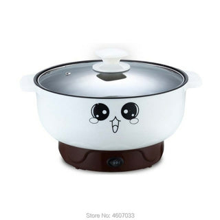 Buy white 220V Multifunctional Electric Cooker Heating Pan Electric Cooking Pot