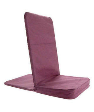 Buy burgundy Folding Meditation Floor  Chair With Back Rest