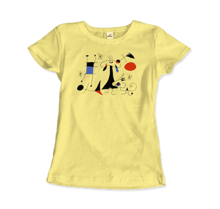 Buy spring-yellow Joan Miro El Sol (The Sun) 1949 Artwork T-Shirt