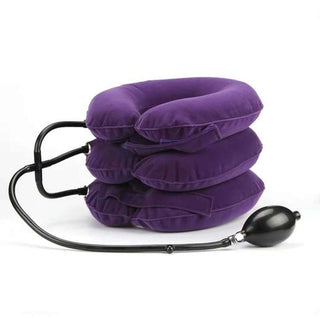 Buy purple Inflatable Three-layer Pillow