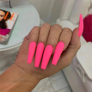 Buy 15 Fake Nail Press on Frosted Matte
