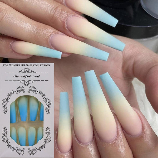 Fake Nails With Glue Full Coverage