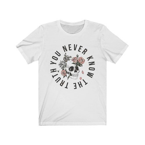 You Never Know The Truth Skull with Floral