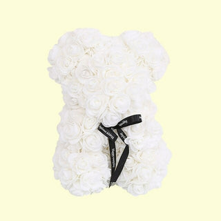 Buy white 25cm Rose Teddy Bear