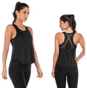 New Women Fitness Sports Shirt Sleeveless Yoga Top Running GymShirt Vest Athletic Undershirt Yoga Gym Wear Tank Top Quick Dry