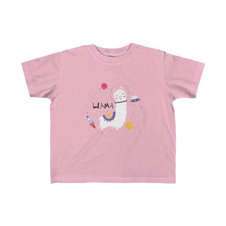 Buy pink Toddler Llama in Space Kid Girls Tee