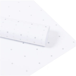 Buy silver-star-white 50*70 Cm Gift Wrapping Paper