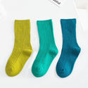 3 Pairs/Lot  1 to 10 Years Autumn Winter Socks  Neo Colors Socks