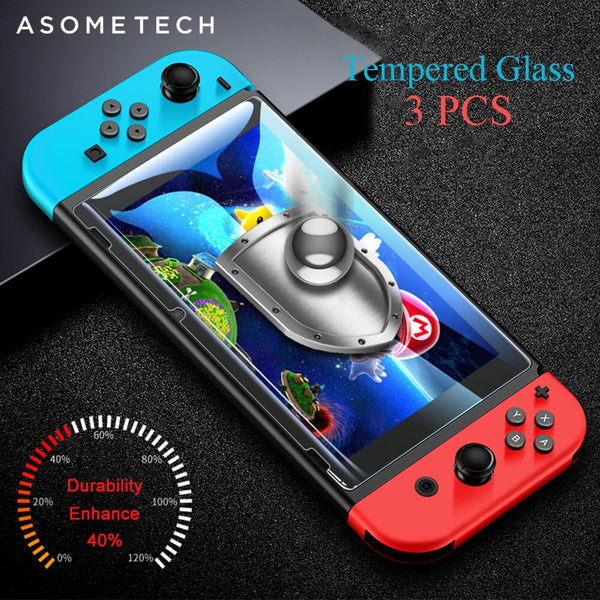 3PCS Screen Protectors For Nintend Switch 0.3mm 9H Tempered Glass For