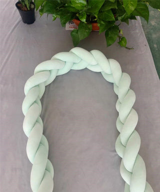 Buy 1m-green Handmade Nordic Knot Baby Bed Bumper
