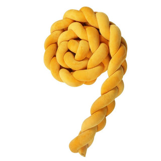 Buy 2m-yellow Handmade Nordic Knot Baby Bed Bumper